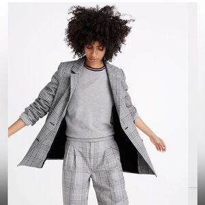 Madewell • Caldwell Double-Breasted Blazer in Plaid